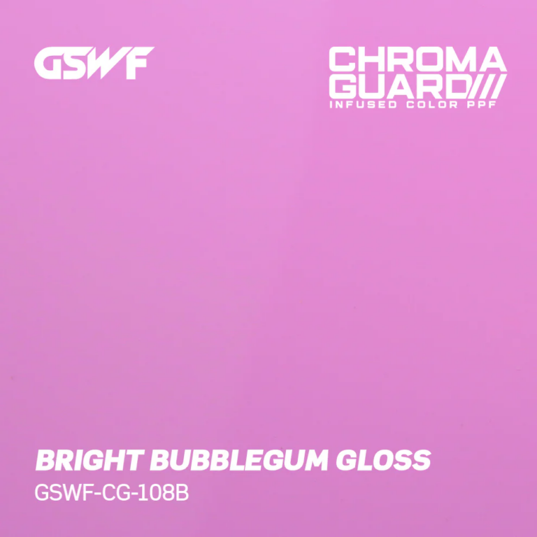 GSWF PPF винил в розов Bubblegum Gloss за защита на боята на автомобила.