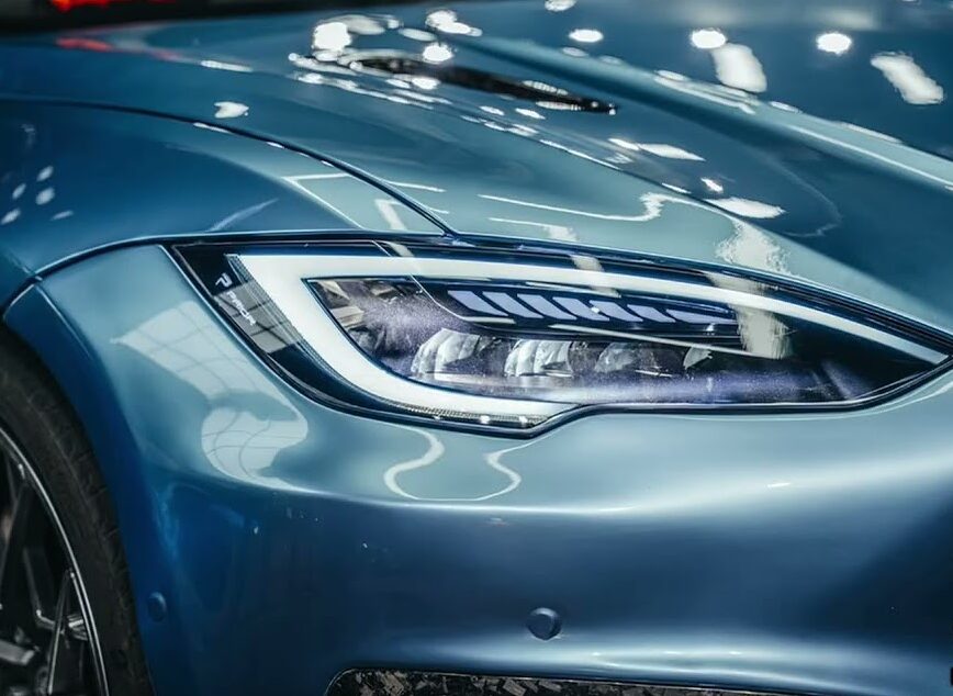 GSWF Ice Blue Metallic PPF metallic синьо защитно фолио за автомобил