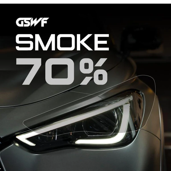 GSWF SMOKE 70% PPF тъмно затъмняващо защитно фолио за фарове